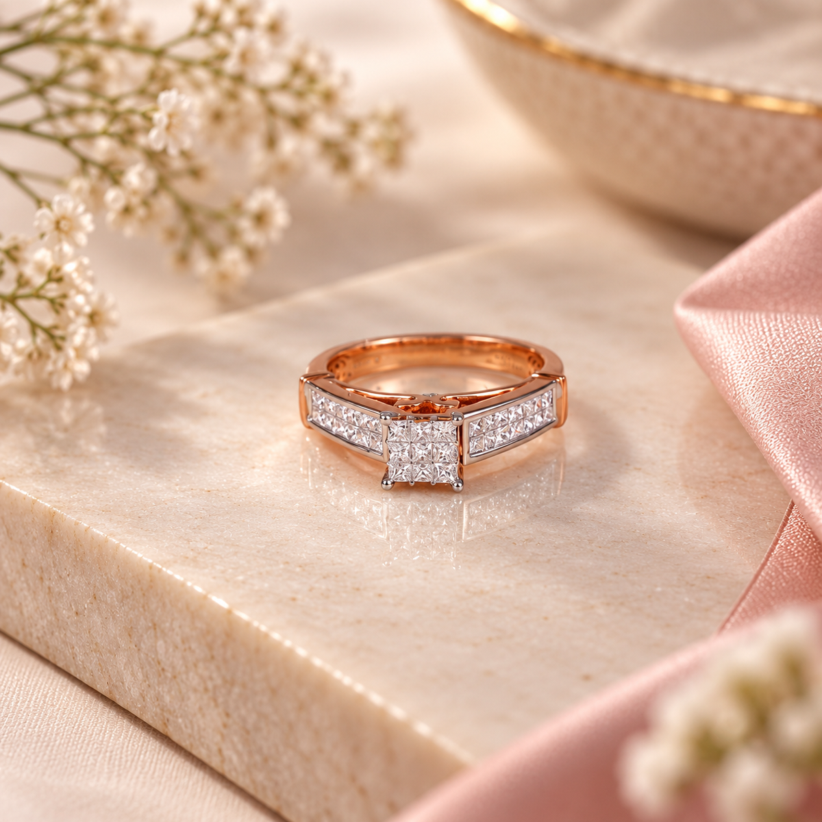 Shanaya Princess Illusion Diamond Ring