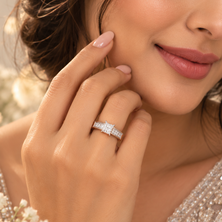Shanaya Princess Illusion Diamond Ring