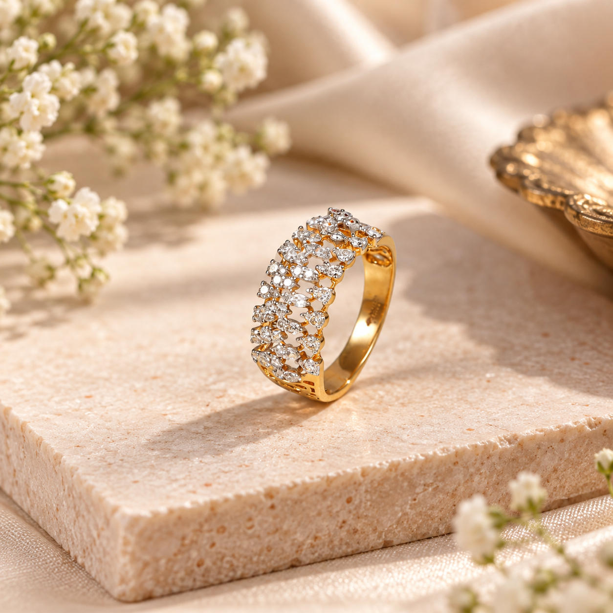 Saanvi Celestial Vine Diamond Band