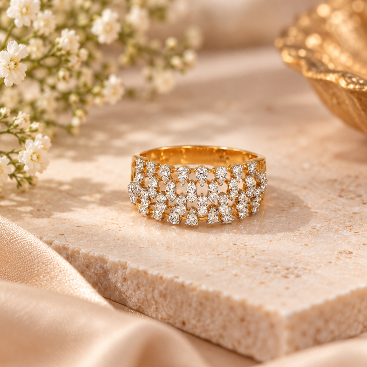 Saanvi Celestial Vine Diamond Band