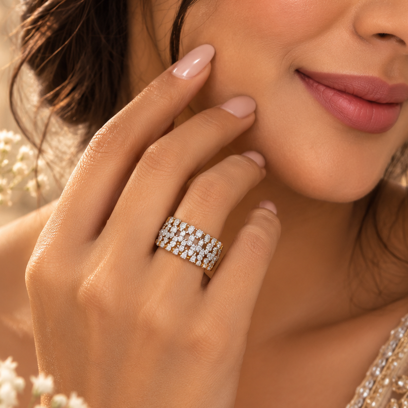 Saanvi Celestial Vine Diamond Band