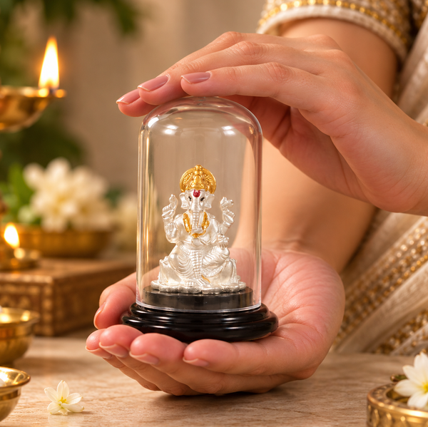 Siddhivinayak Grace Silver Idol