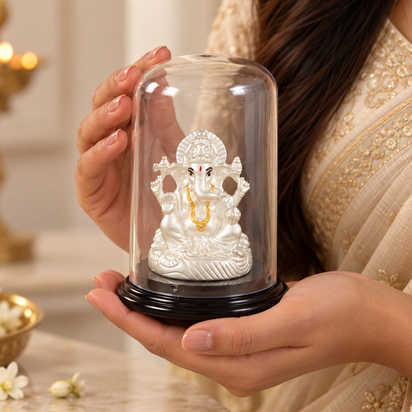 Shubh Siddhivinayak Silver Idol