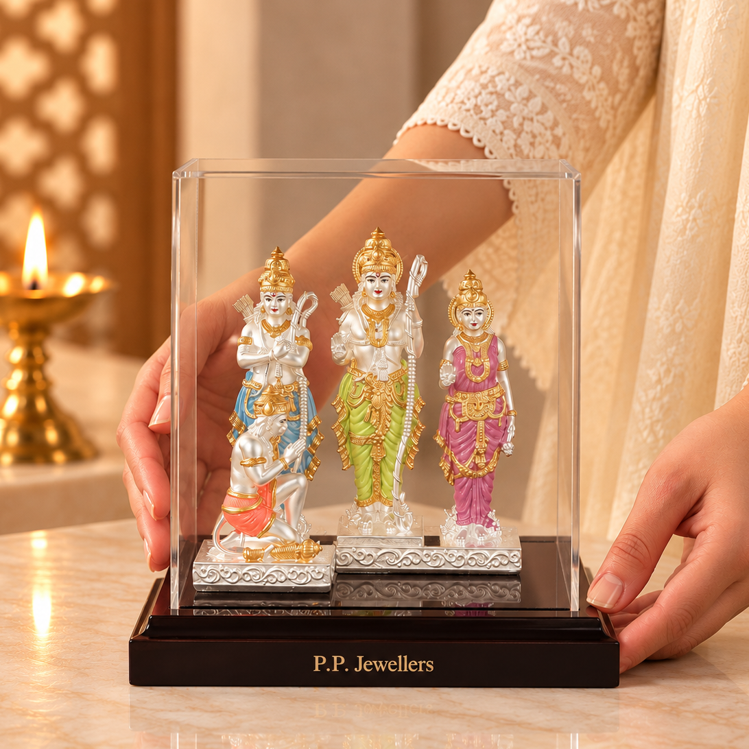 Ayodhya Ram Parivar Silver Idol