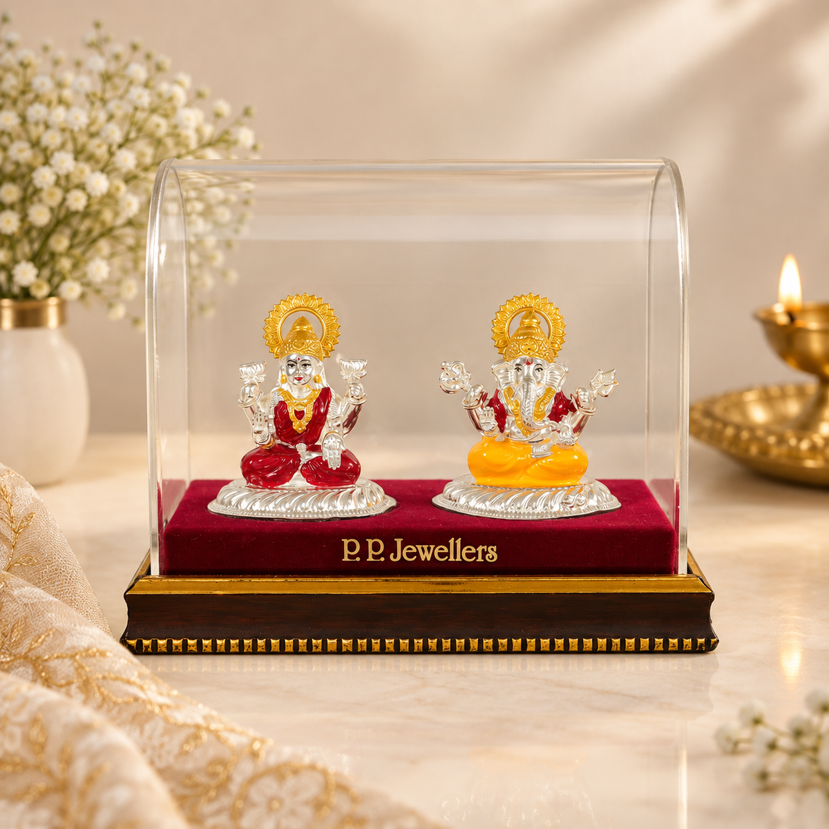 Mangalmurti Dhan Lakshmi Silver Idol