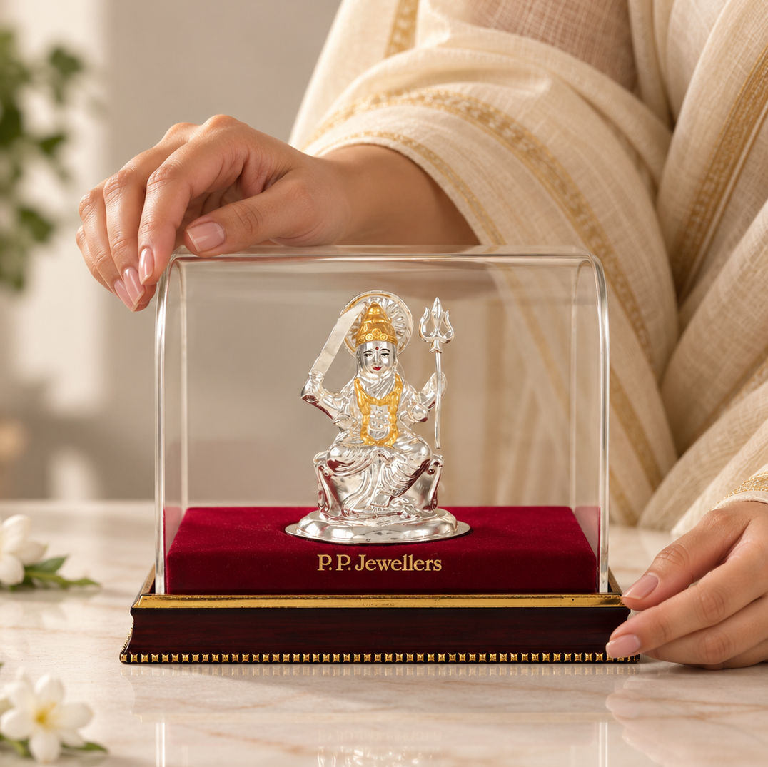Veer Bhavani Trishul Silver Idol