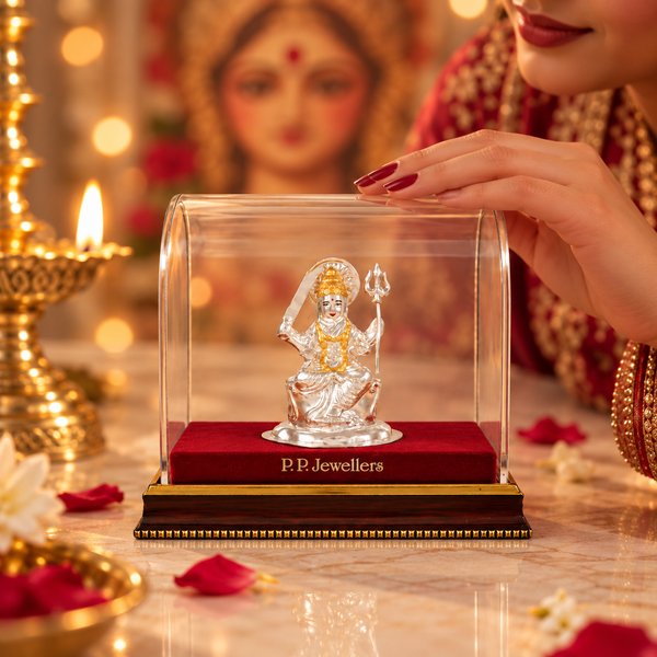 Veer Bhavani Trishul Silver Idol