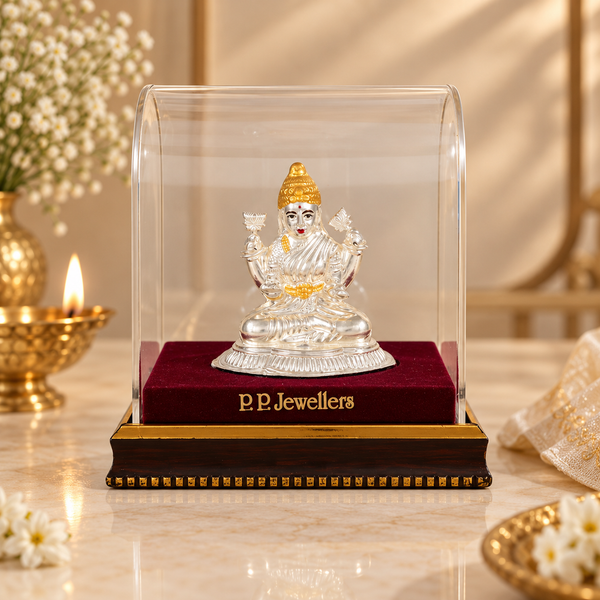 Padma Vardayini Lakshmi Silver Idol