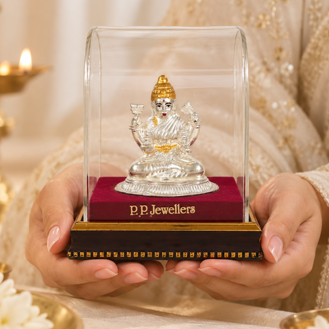 Padma Vardayini Lakshmi Silver Idol