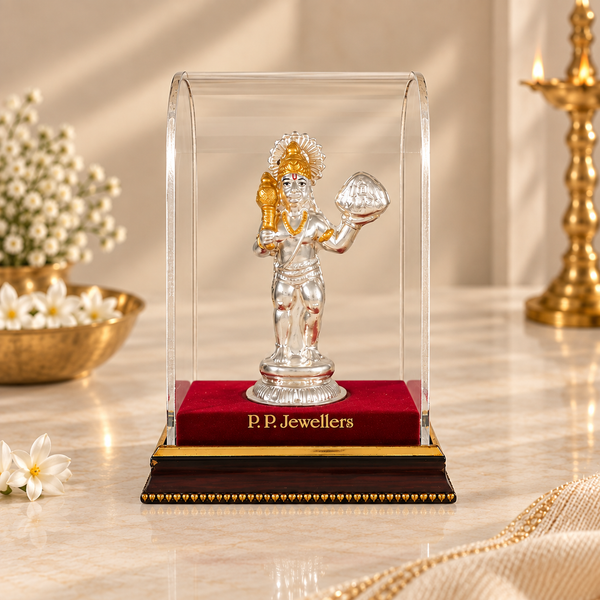 Mahaveer Hanuman Silver Idol
