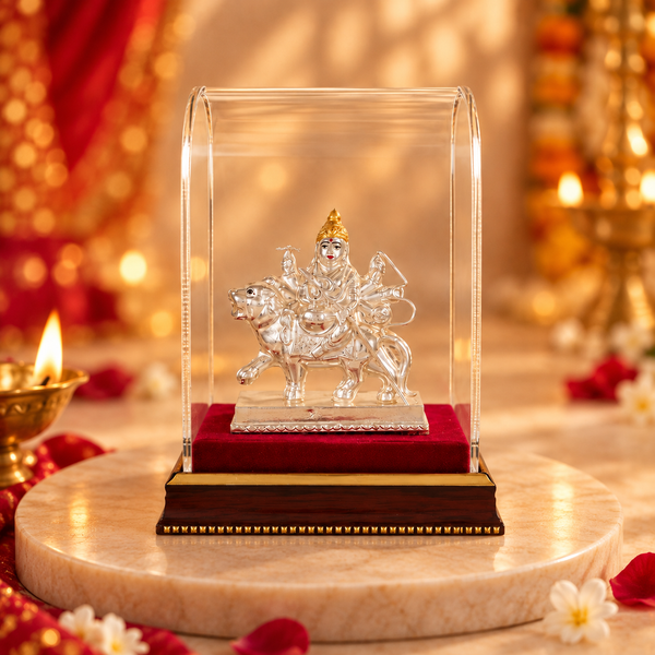 Sherawali Maa Veer Shakti Silver Idol