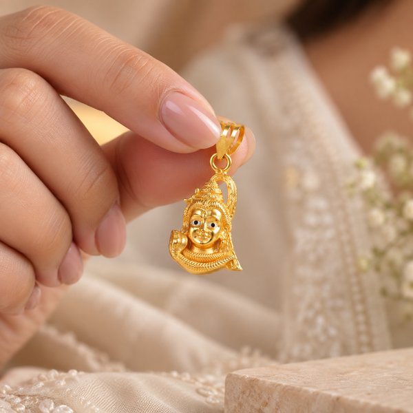 Mahadev Swaroop Gold Pendant