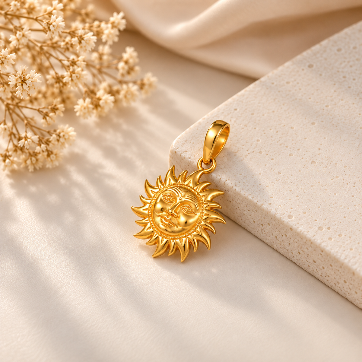 Surya Dev Gold Pendant