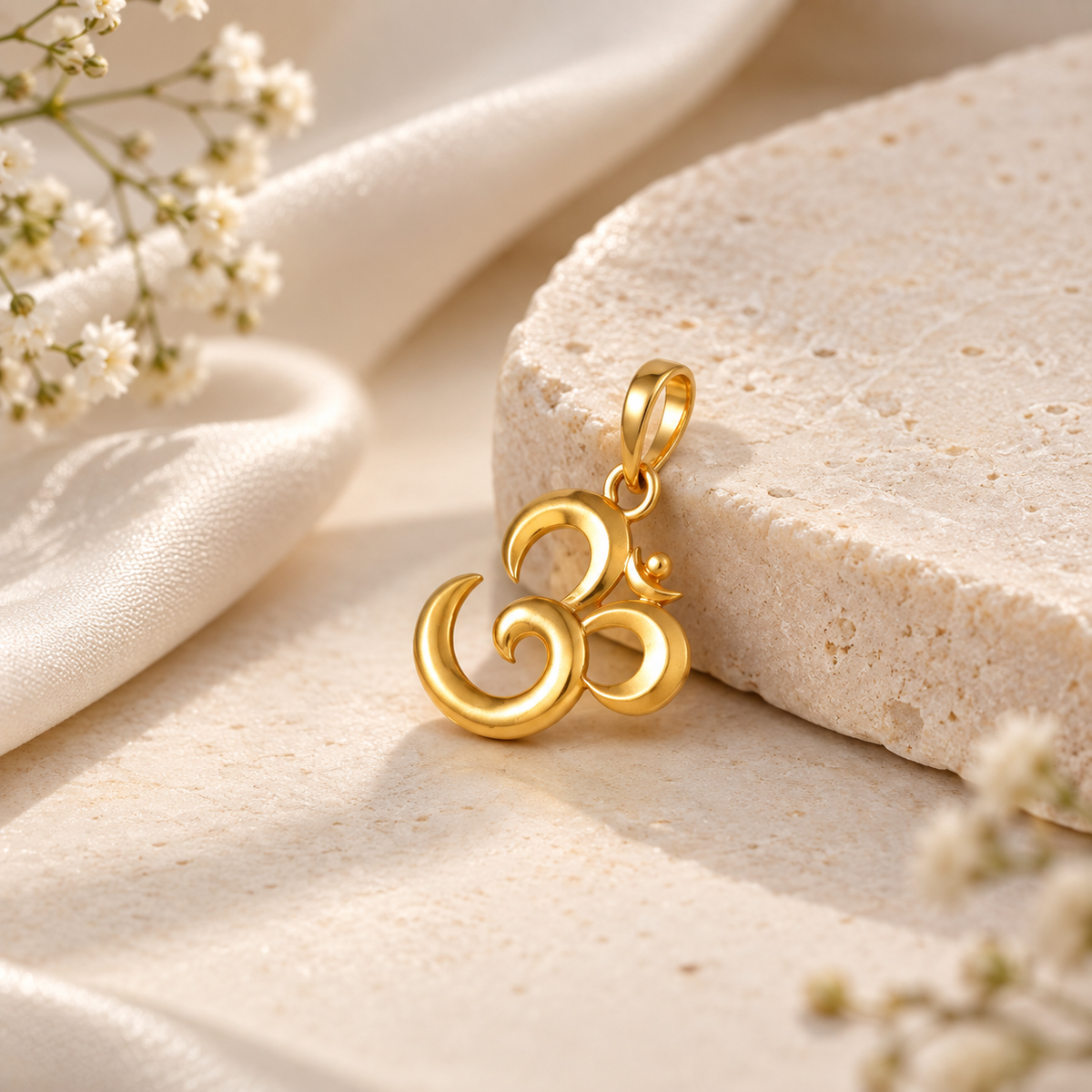 Sacred Om Gold Pendant