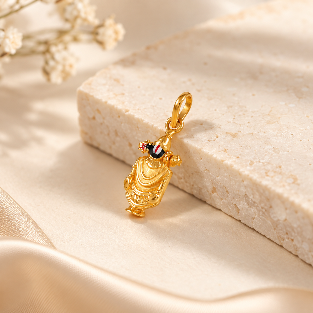 Sacred Balaji Gold Pendant