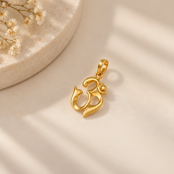 Om Shakti Gold Pendant