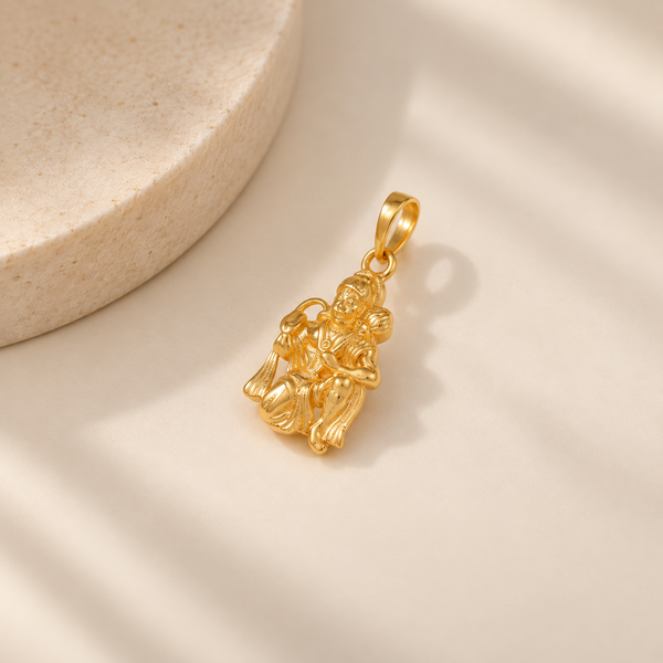 Bajrang Bali Divine Gold Pendant
