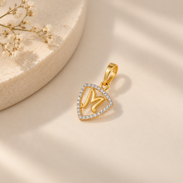 Radiant Heartbeat Gold Pendant
