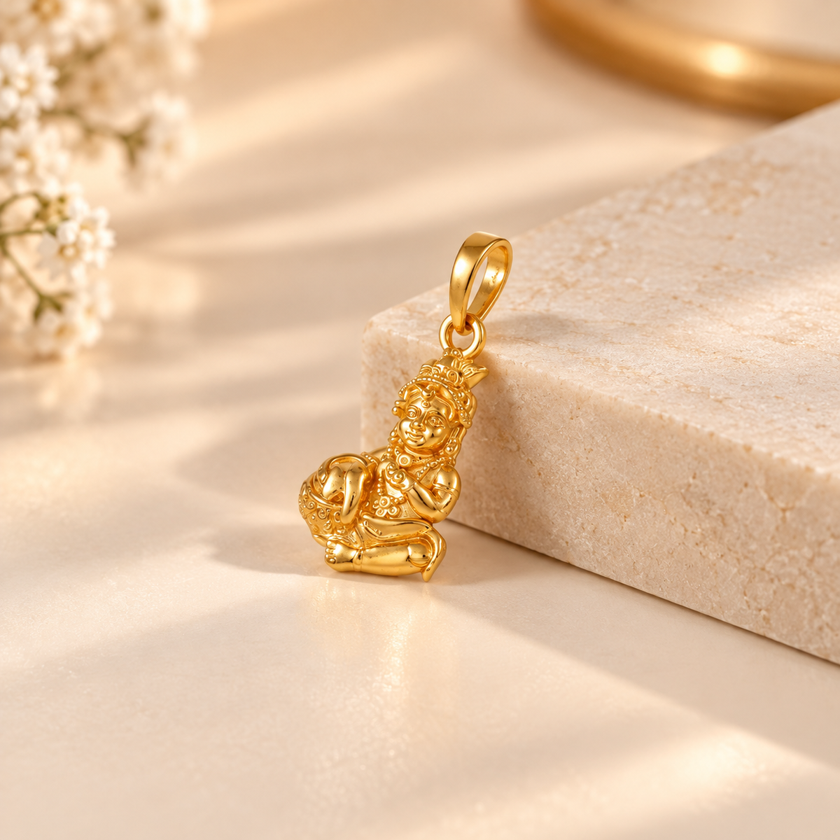 Bal Gopal Makhan Gold Pendant