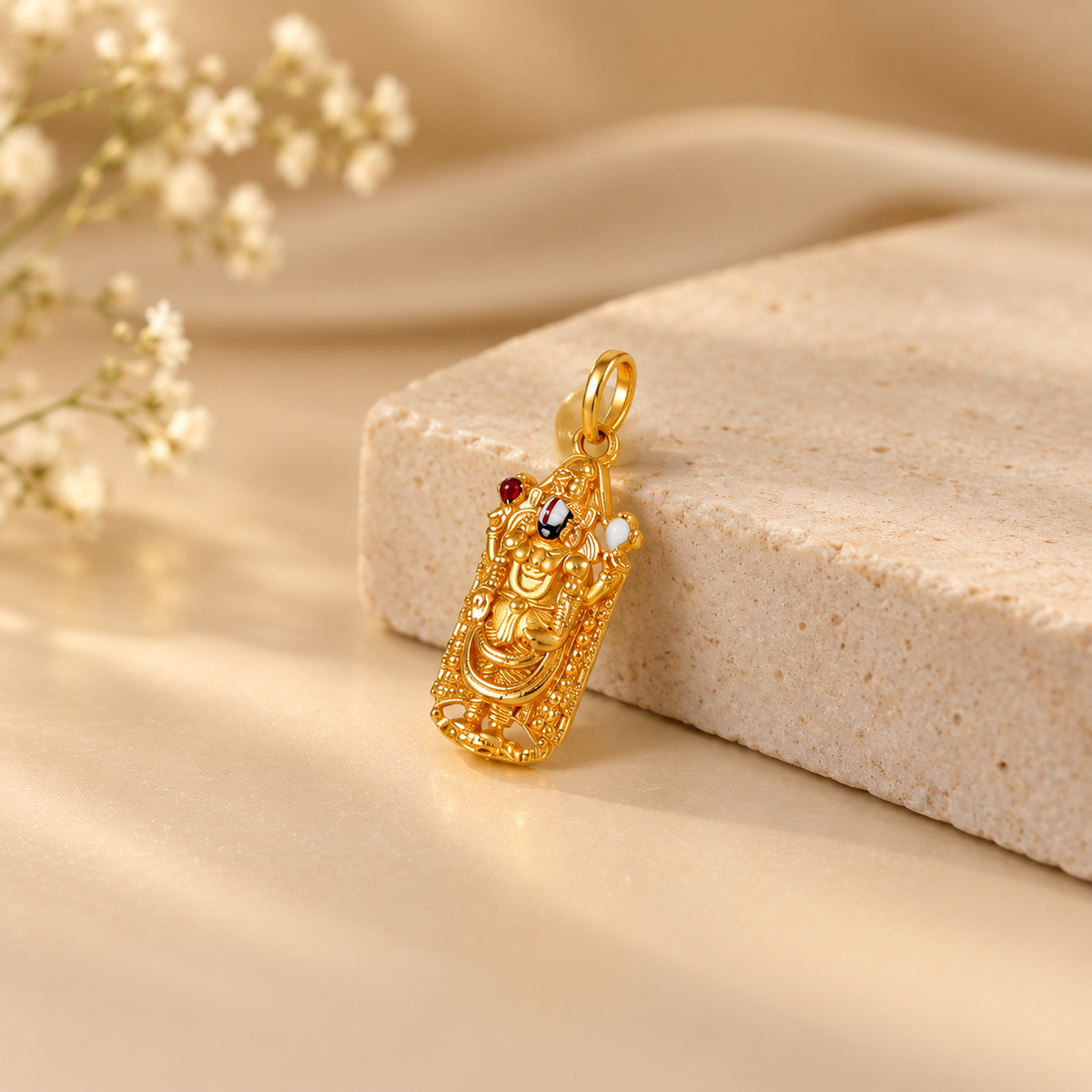 Shri Balaji Gold Pendant For Him
