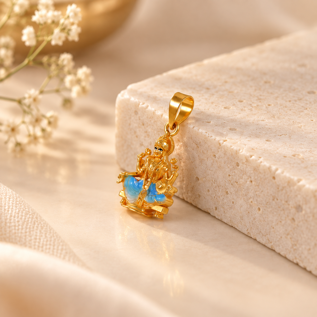 Shirdi Sai Blessing Gold Pendant