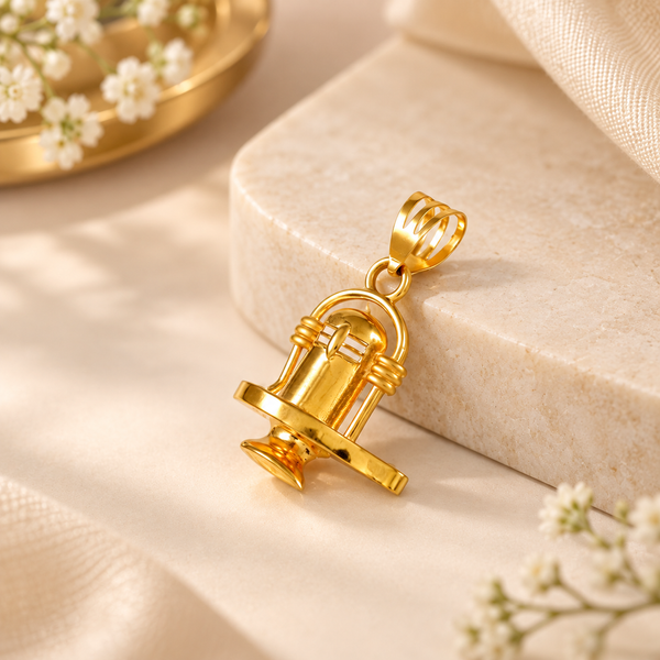 Shiva Lingam Gold Pendant For Him