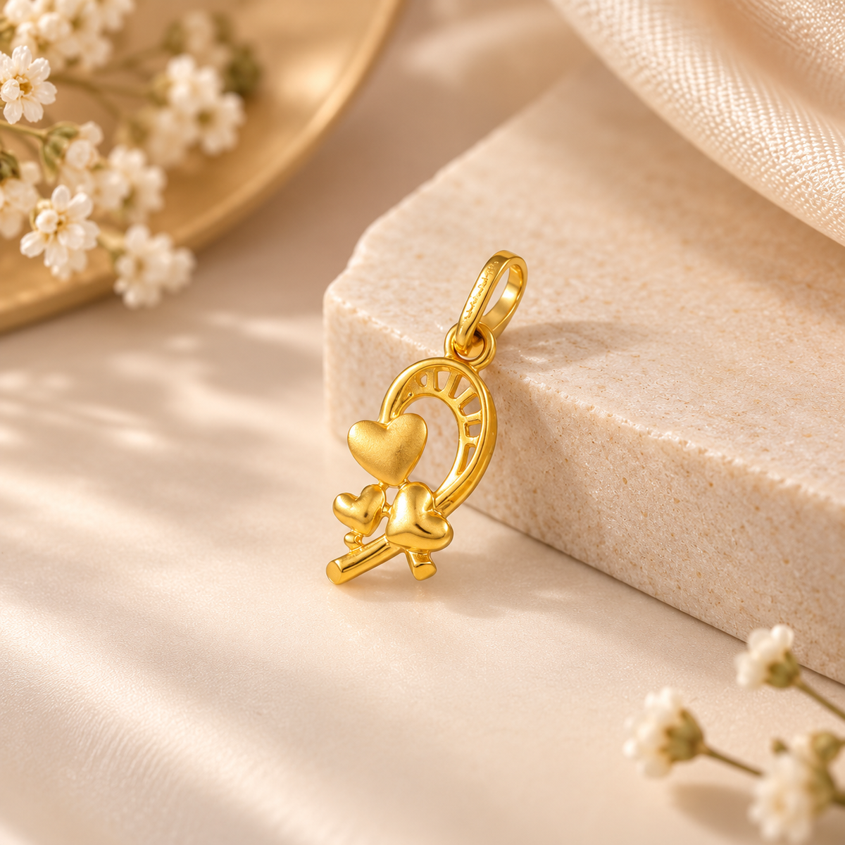 Love Swing Gold Pendant