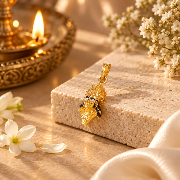 Veer Hanuman Gold Pendant For Him