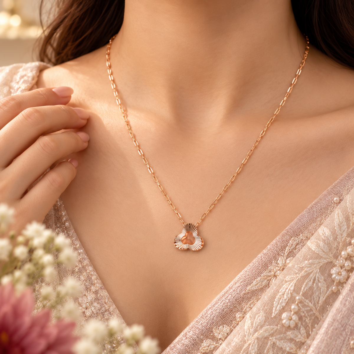 Vani Petal Glow Gold Chain