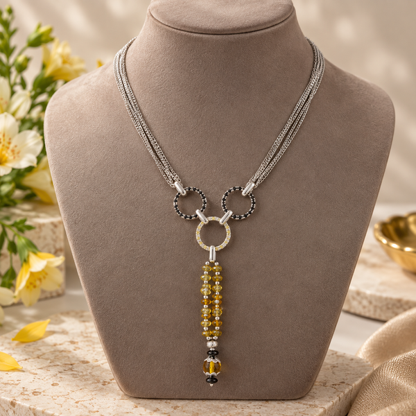 Bhavya Tassel Circle Gold Chain