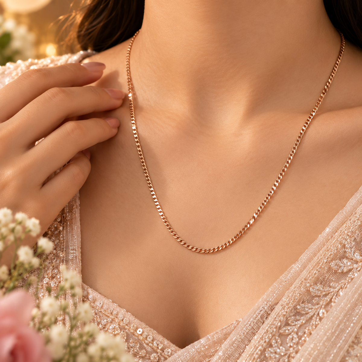 Nitya Classic Rose Gold Chain