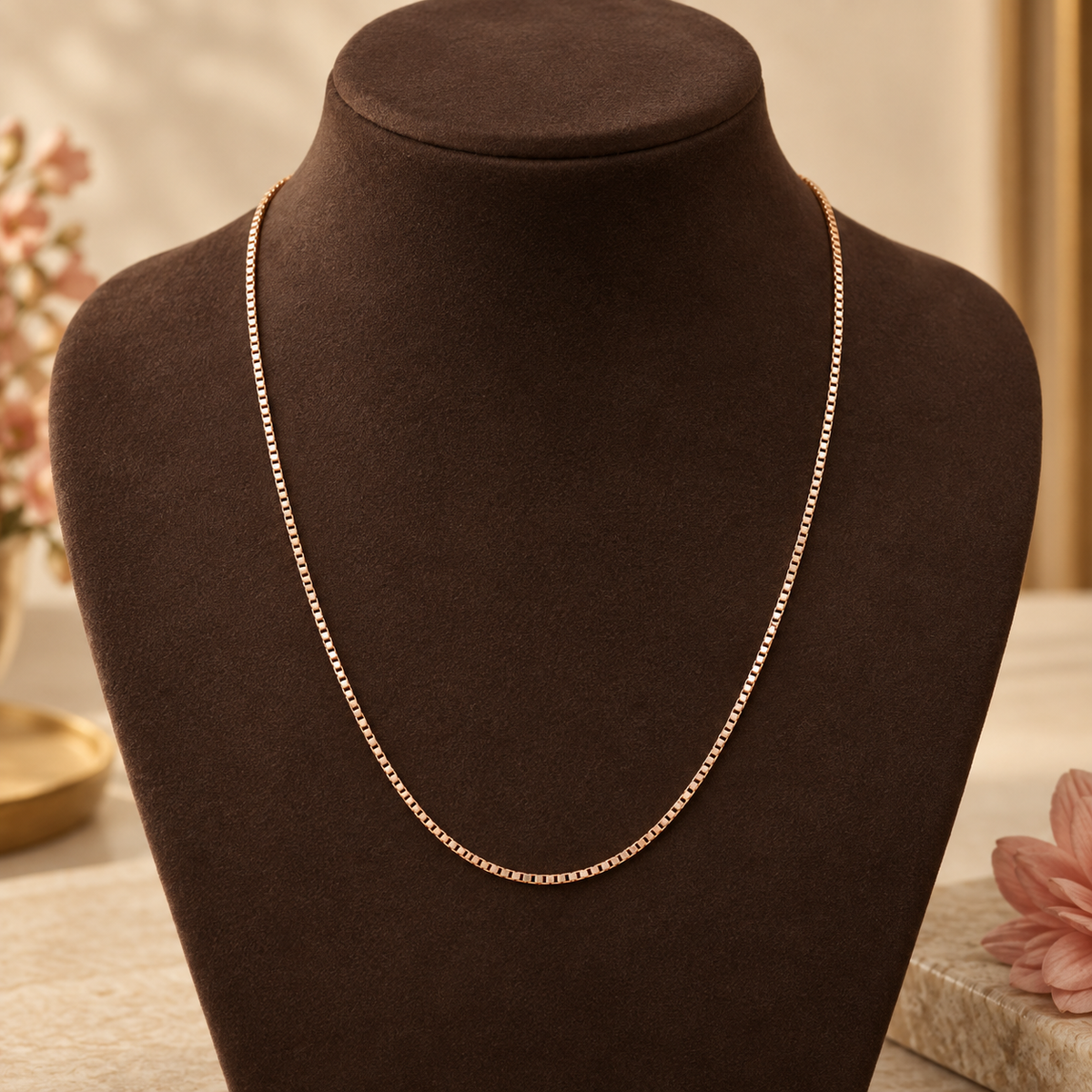 Pranvi Box Rose Gold Chain