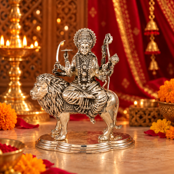 Ambe Bhawani Maa Silver Idol