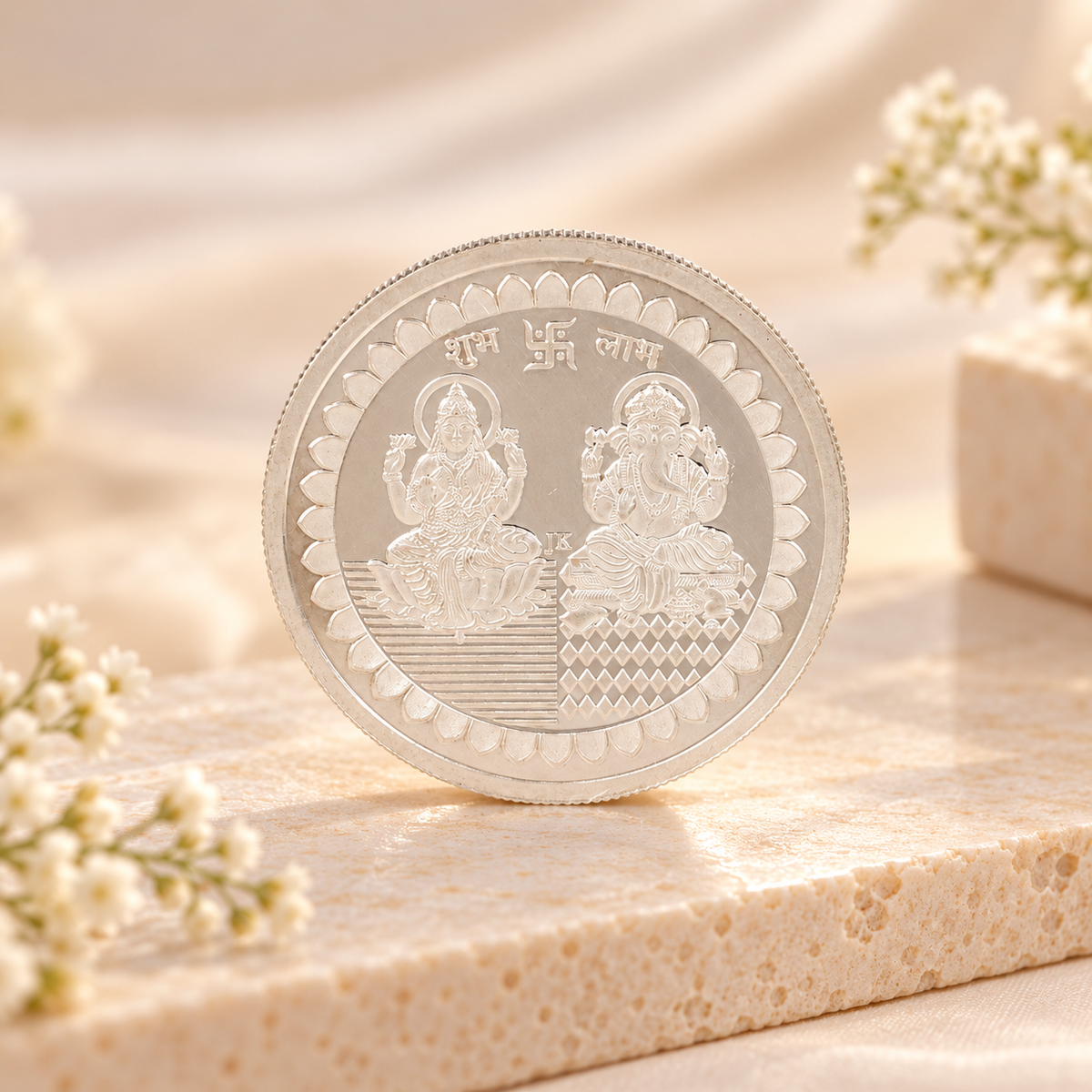 Shubh Labh 50Gm Silver Coin