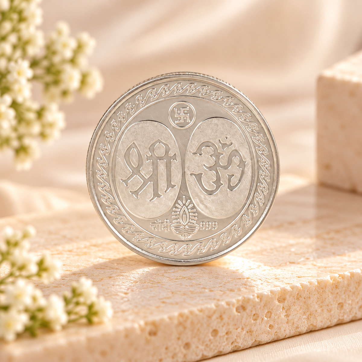 Divya Lakshmi Ganesh 20Gm Silver Coin