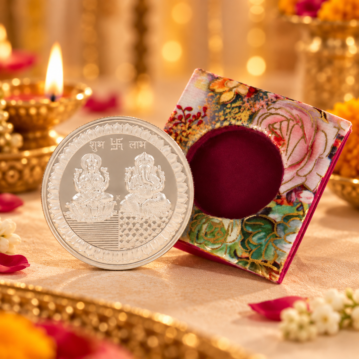 Divya Lakshmi Ganesh 20Gm Silver Coin