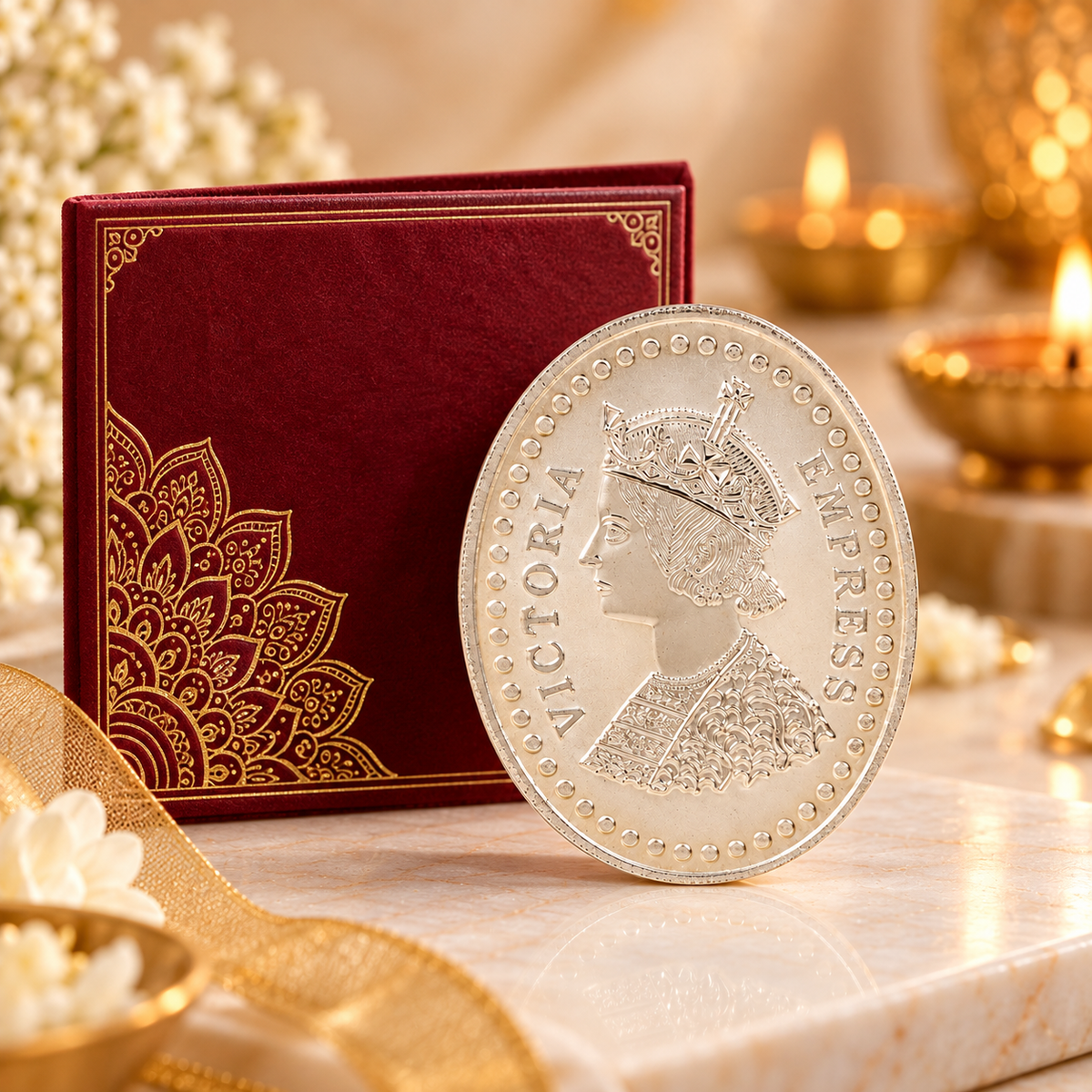 Victoria Empress 50Gm Silver Coin