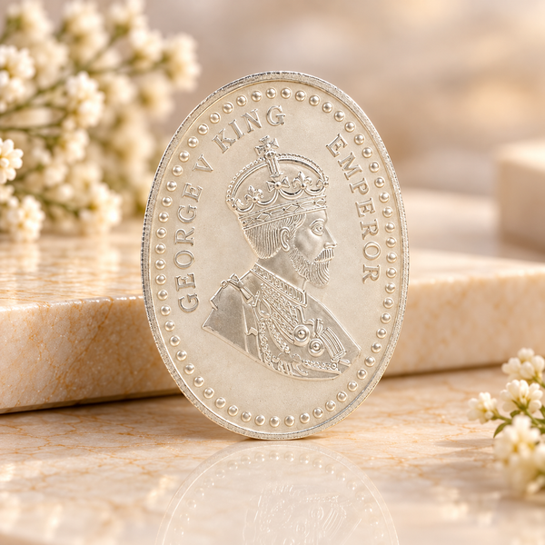 George V Crown 50Gm Silver Coin
