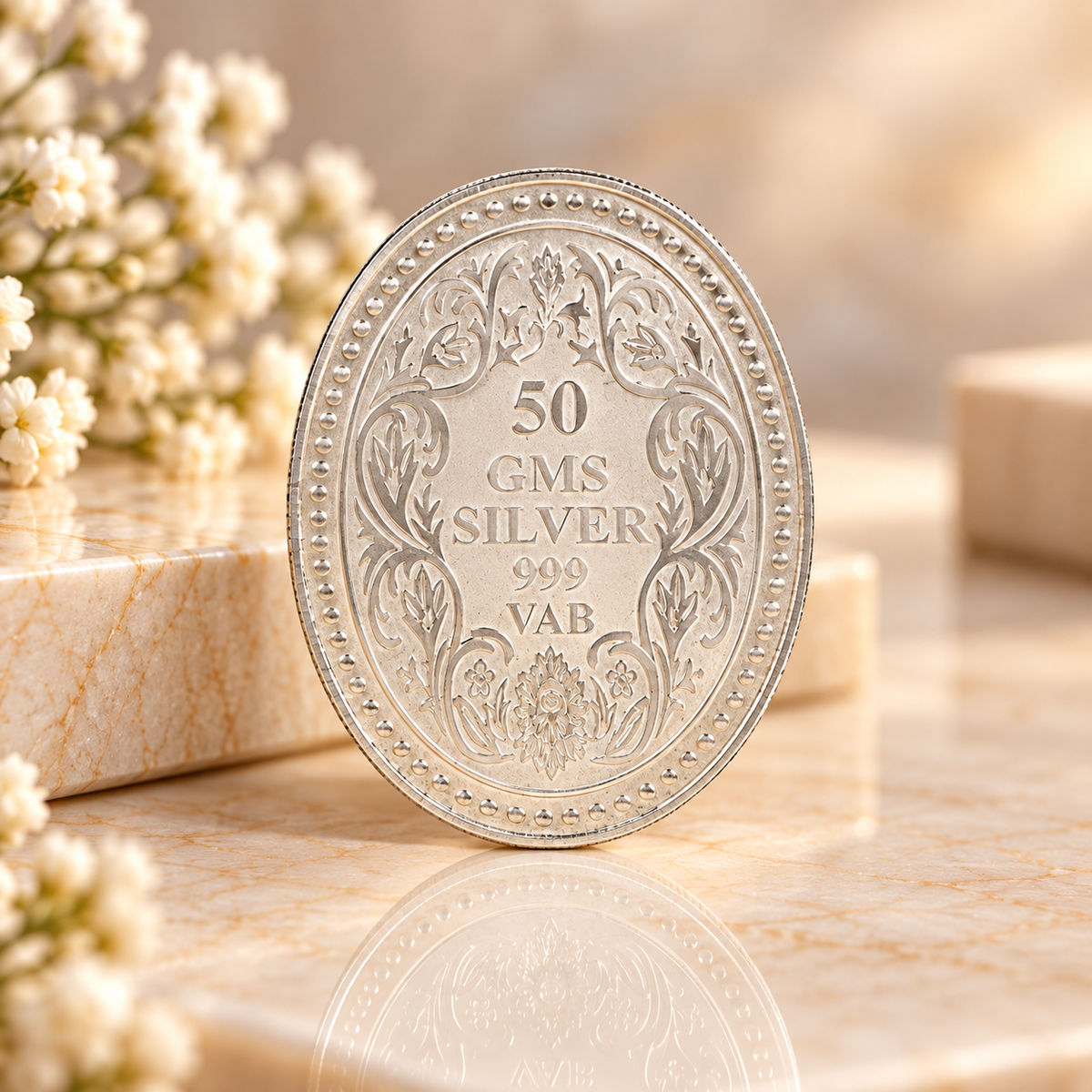 George V Crown 50Gm Silver Coin