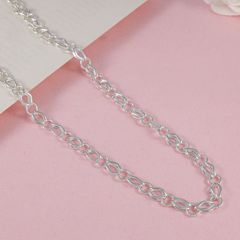Advik Elegant Fusion Silver Chain For Him