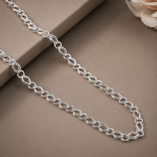 Dual Loop Silver Chain For Him