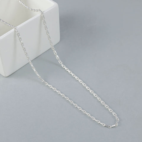Harsh Subtle Shine Silver Chain For Him