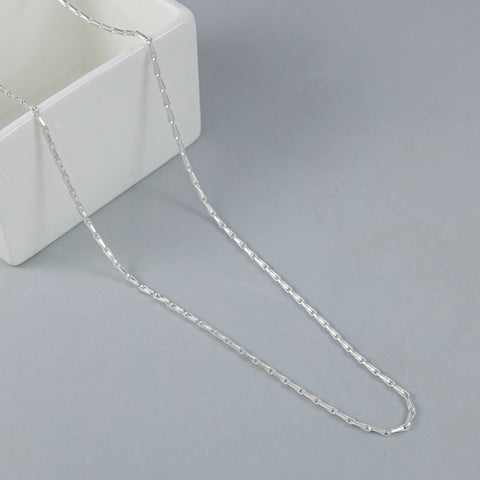 Hriday Minimal Link Silver Chain For Him