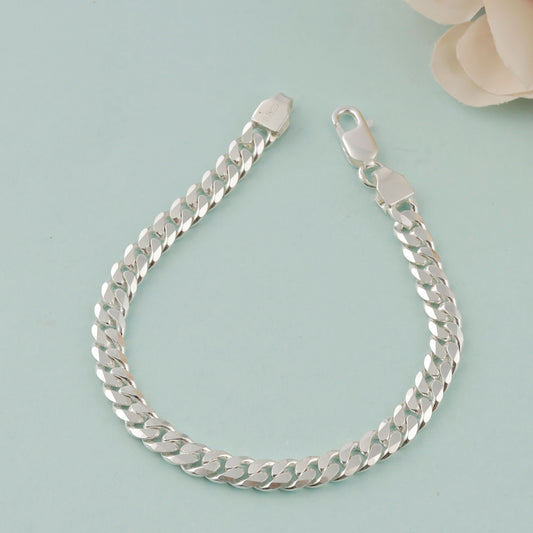 Aditya Silver  Bracelet For Him