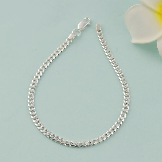 Advik Silver Bracelet For Him