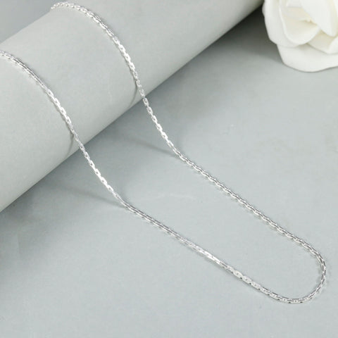 Krish Sleek Design Silver Chain For Him