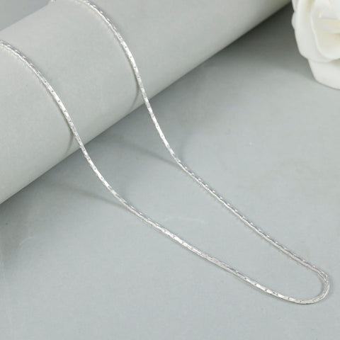 Arun Classic Shine Silver Chain For Him