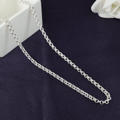 Hriday Gentle Silver Chain For Him