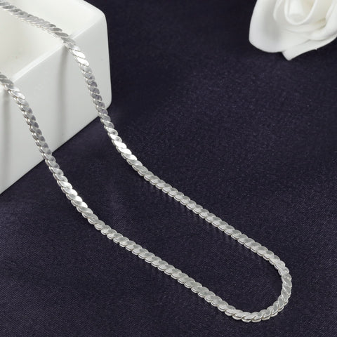 Atharv Dapper Style Silver Chain For Him