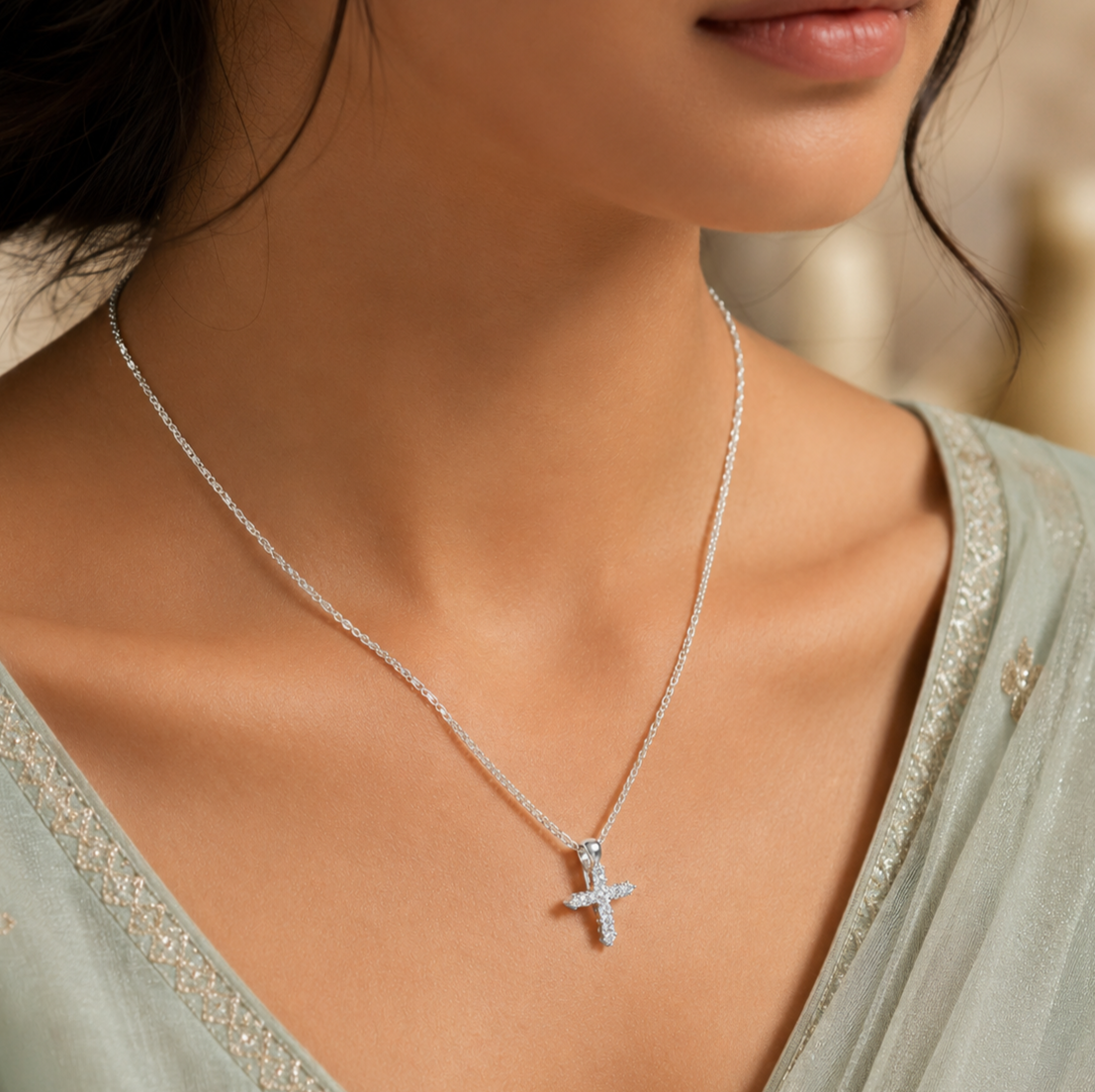 Naira Dazzle Silver Chain